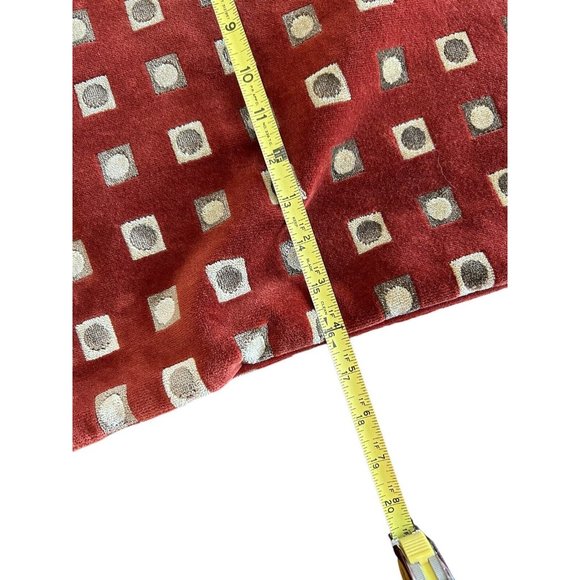 Velvet Tasseled Table Runner Thanksgiving Fall Rust 116” x 16” READ - Picture 4 of 6